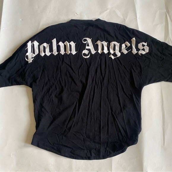 Palm Angels Black Printed T-Shirt - Picture 1 of 9